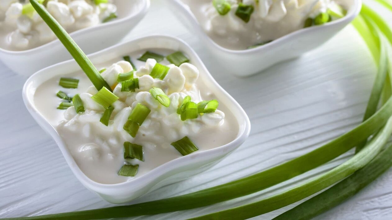 Green onions that are cottaged to improve the potentials