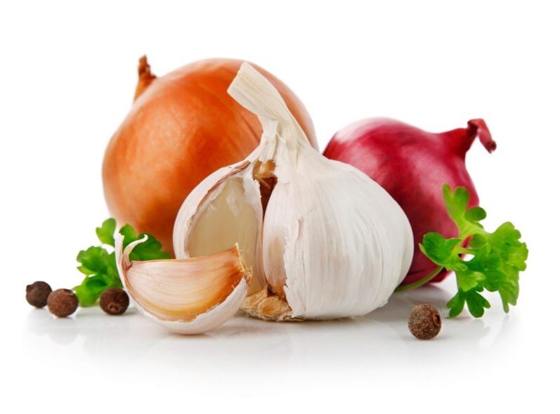 garlic and onions to increase potency